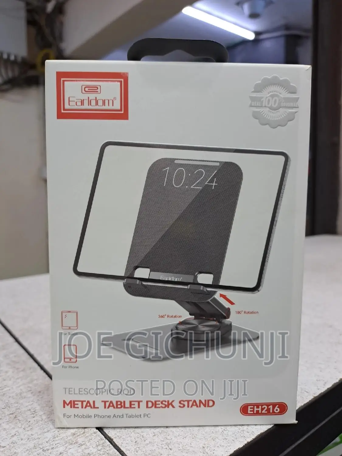 Earldom 360 Rotation Metal Tablet Desk Stand EH216