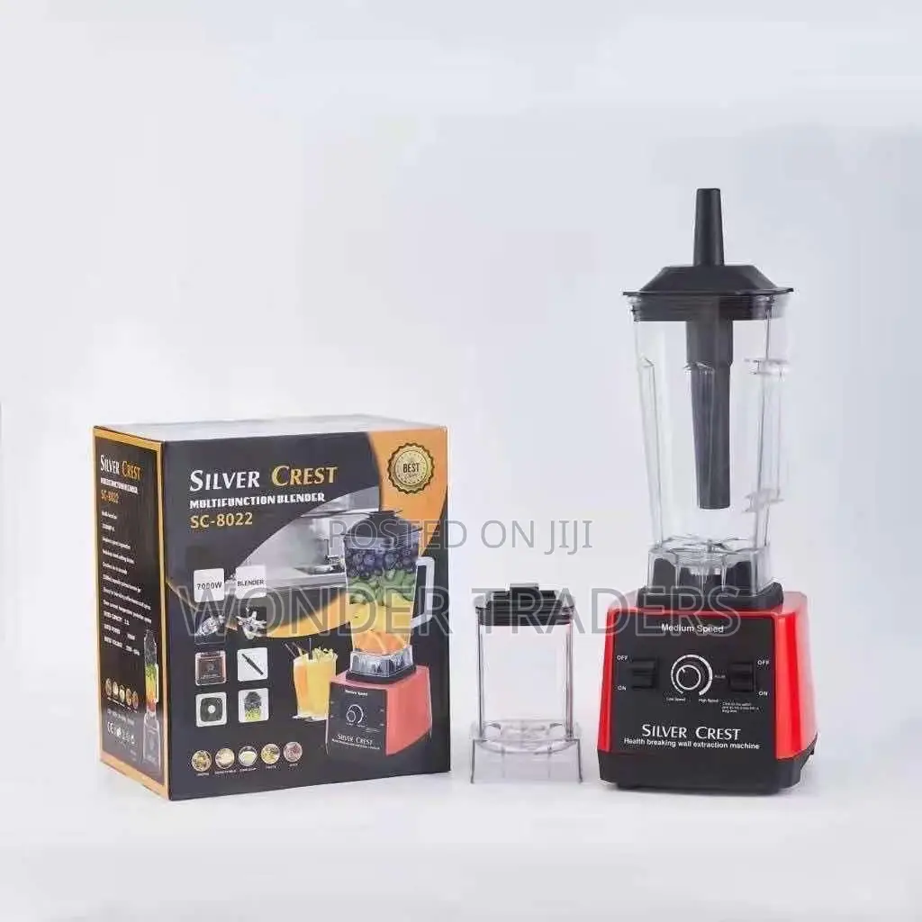*7000 Watts Silver Crest Commercial Blender Grinder Jug