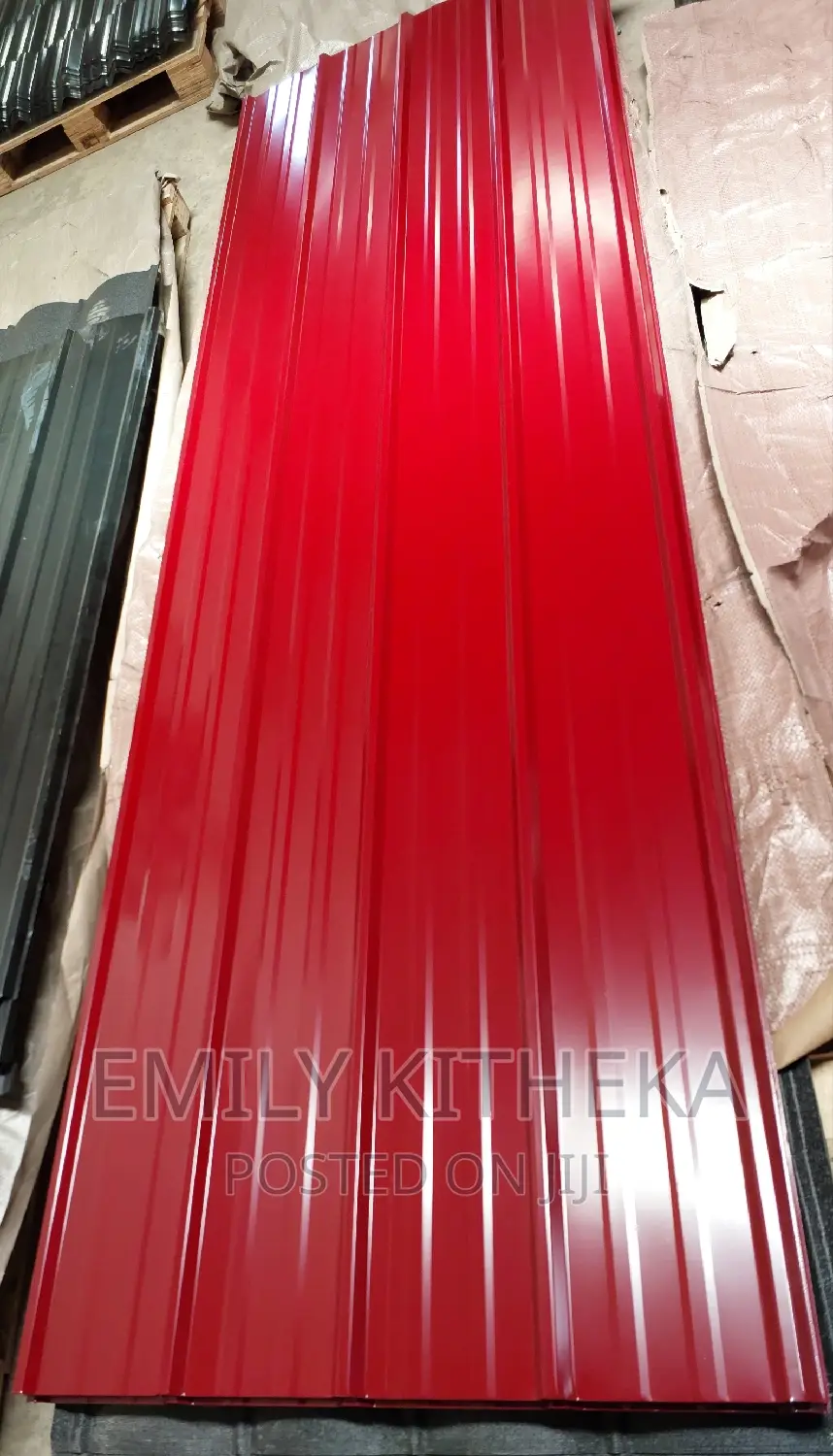 Box Profile Masai Red. 500 Per Meter.
