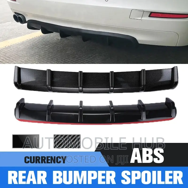 Shark Fin 6fin Rear Bumper Diffuser Black