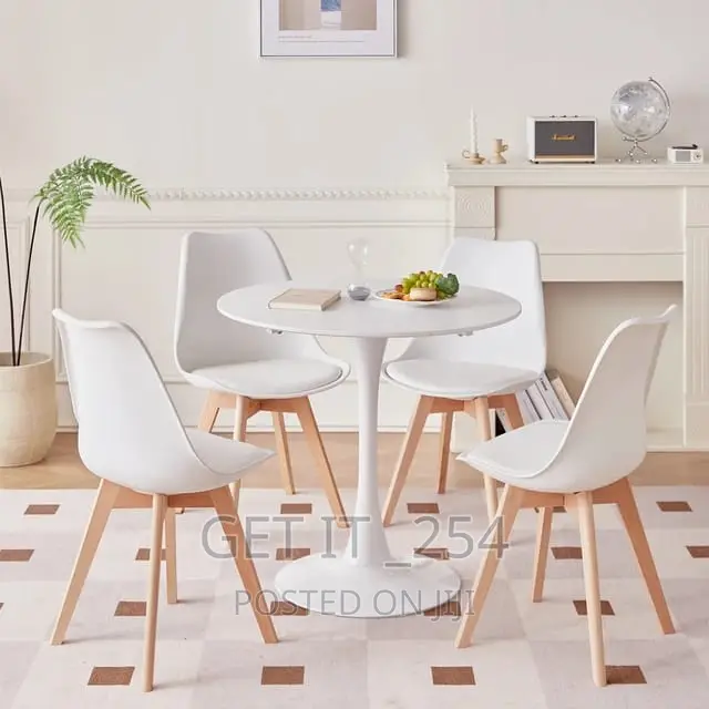 Wooden Cocktail Table With Metallic Stand