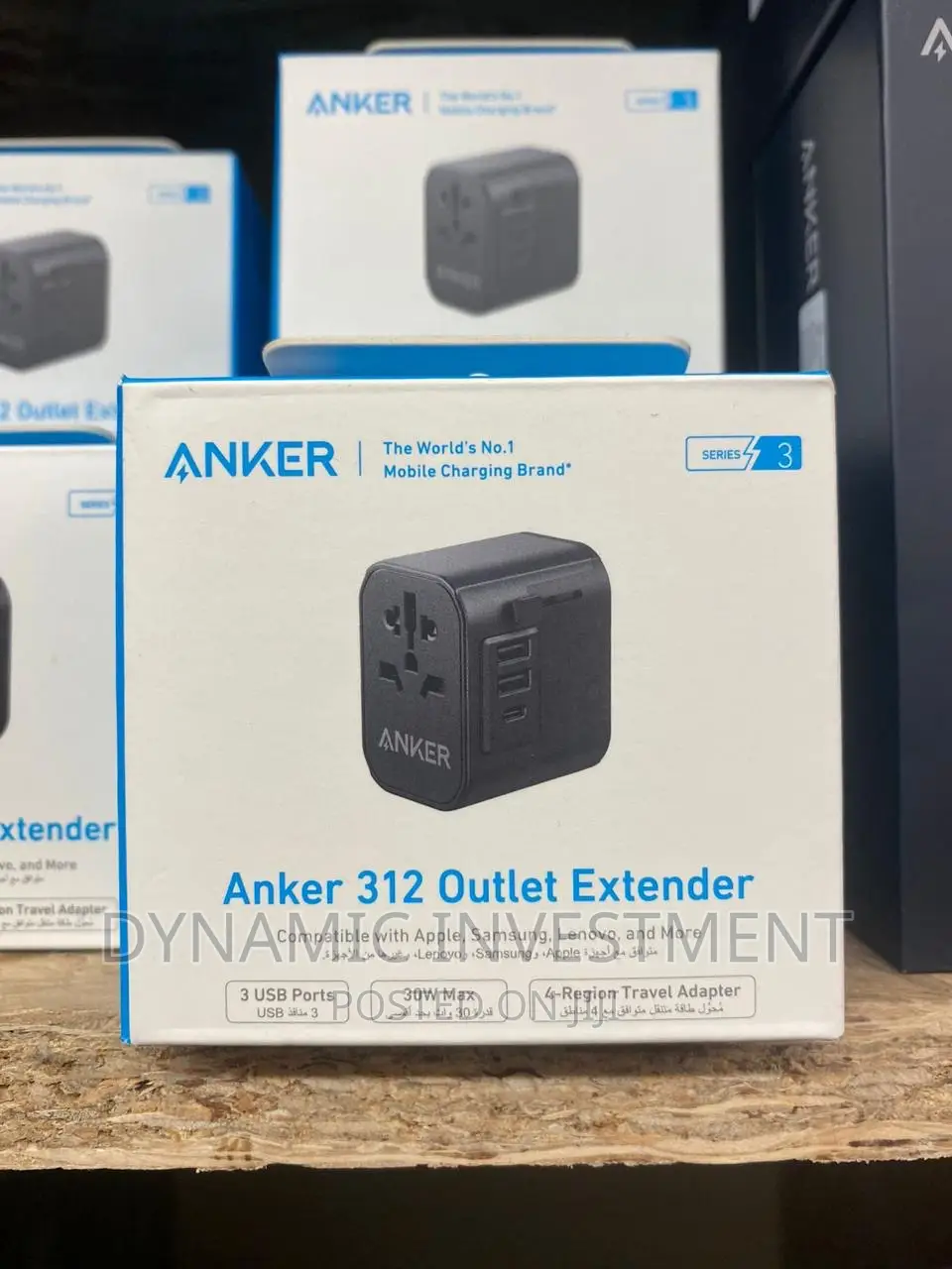 Anker Power Outlet Extender 30W Wall Charger Travel Plug