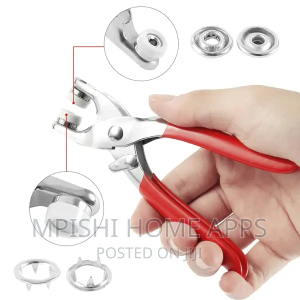 Metallic Snup Button Pliers Set