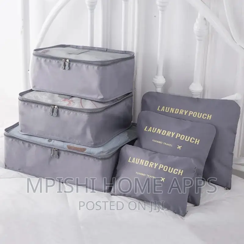 6pcset Travel Suitcase Organizer Foldable Cosmetic Organizer