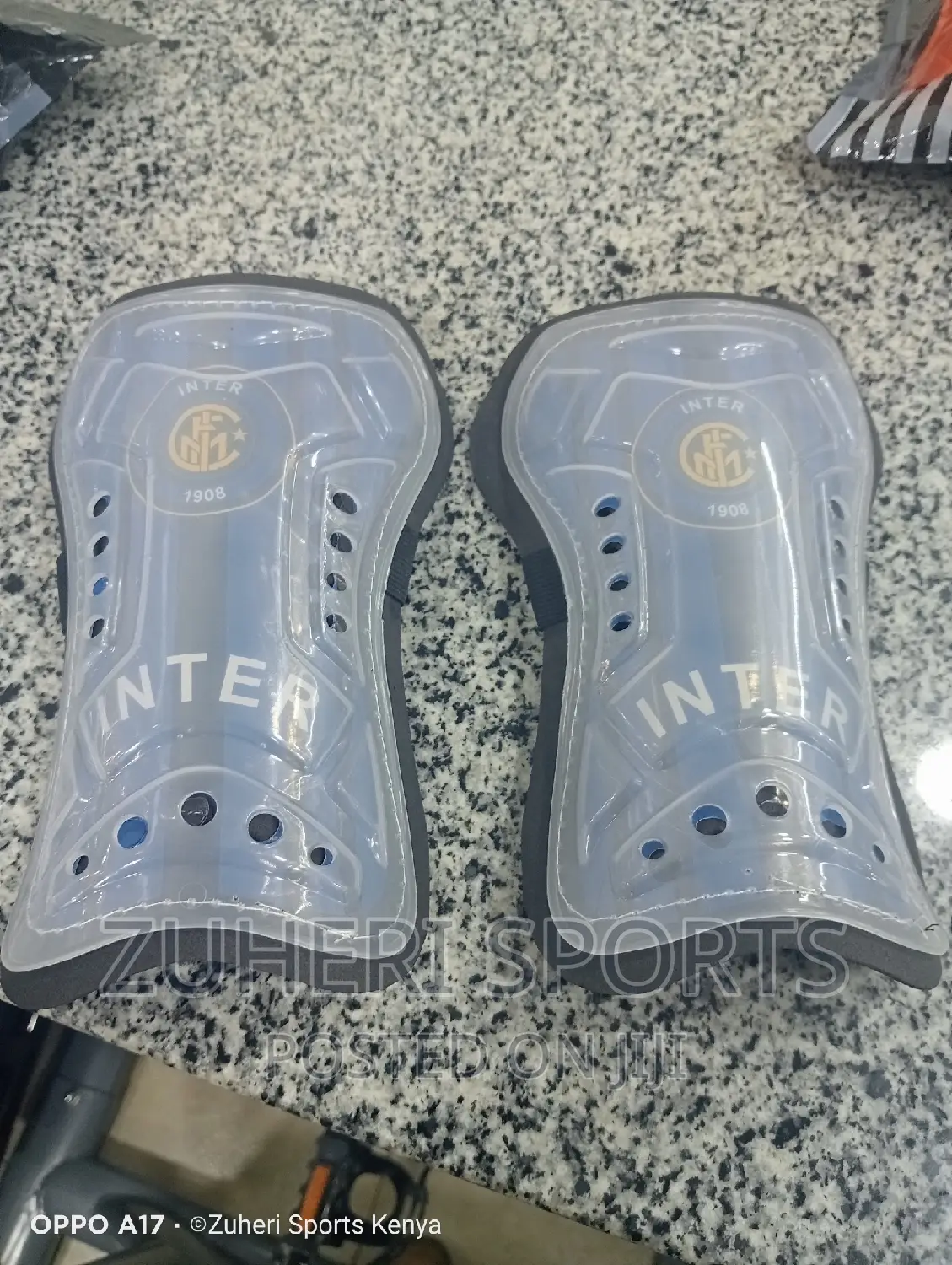 Shin Guard for Football Aerated Thick Padding Inter