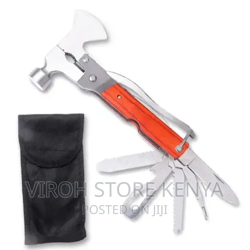 12 in 1 Multifunctional Hammer Axe Hand Tool - Cutter Knife