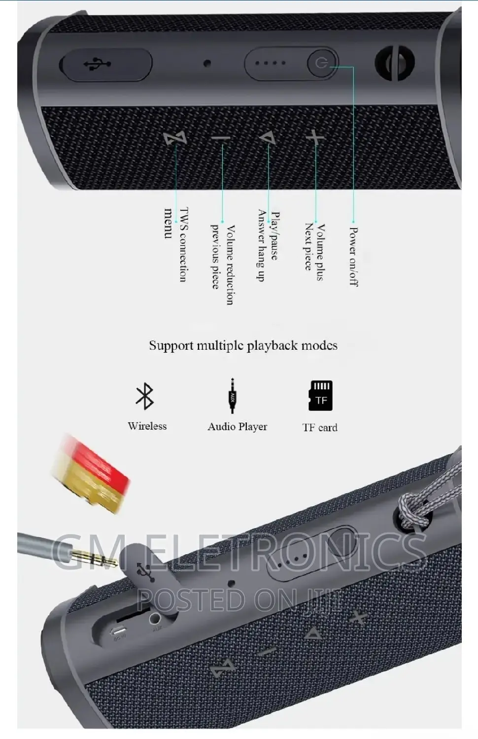 Awei Y331 Portable Waterproof Outdoor Wireless Speaker.