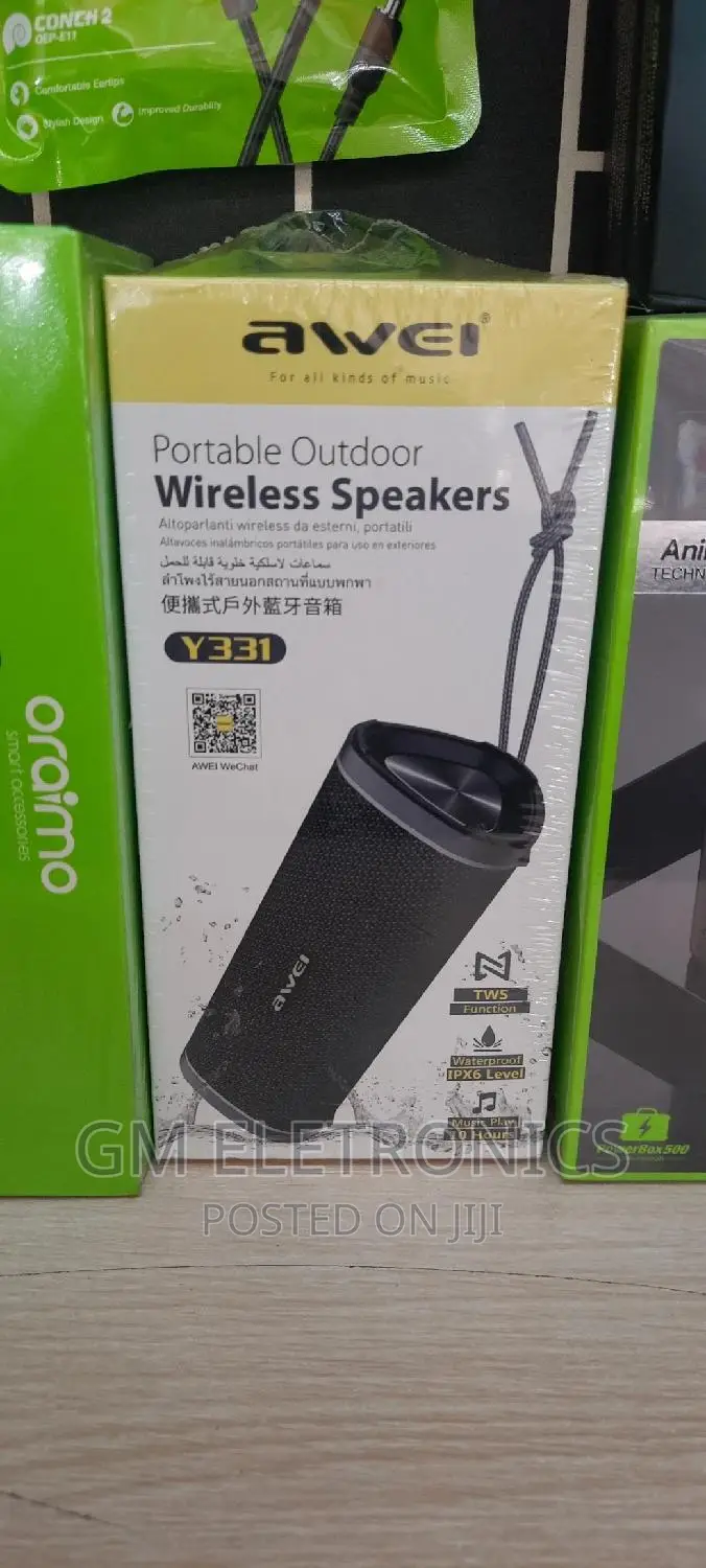 Awei Y331 Portable Waterproof Outdoor Wireless Speaker.