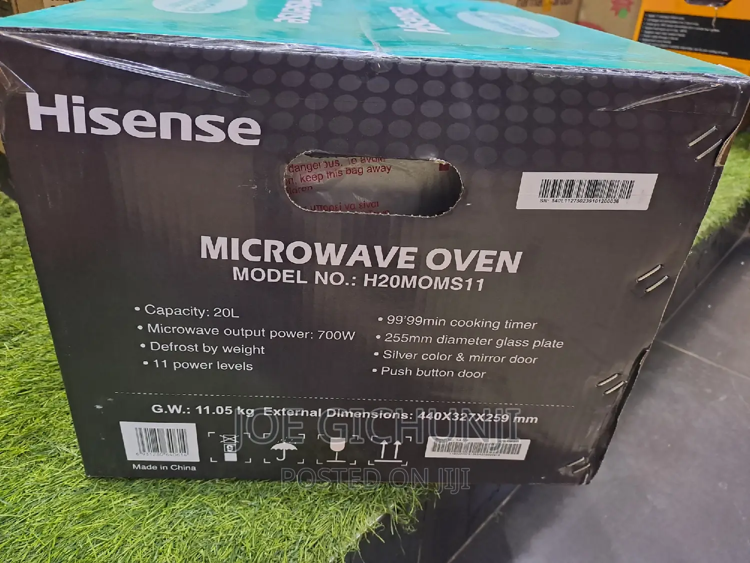 Hisense 20l Microwave H20moms11 (Silver)