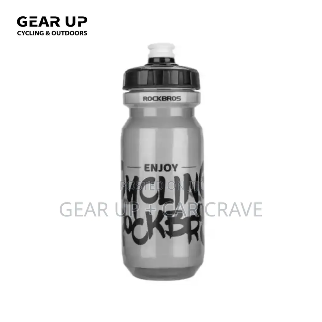 Rockbros Sports Cycling Gym Bottle 600ml White/Grey