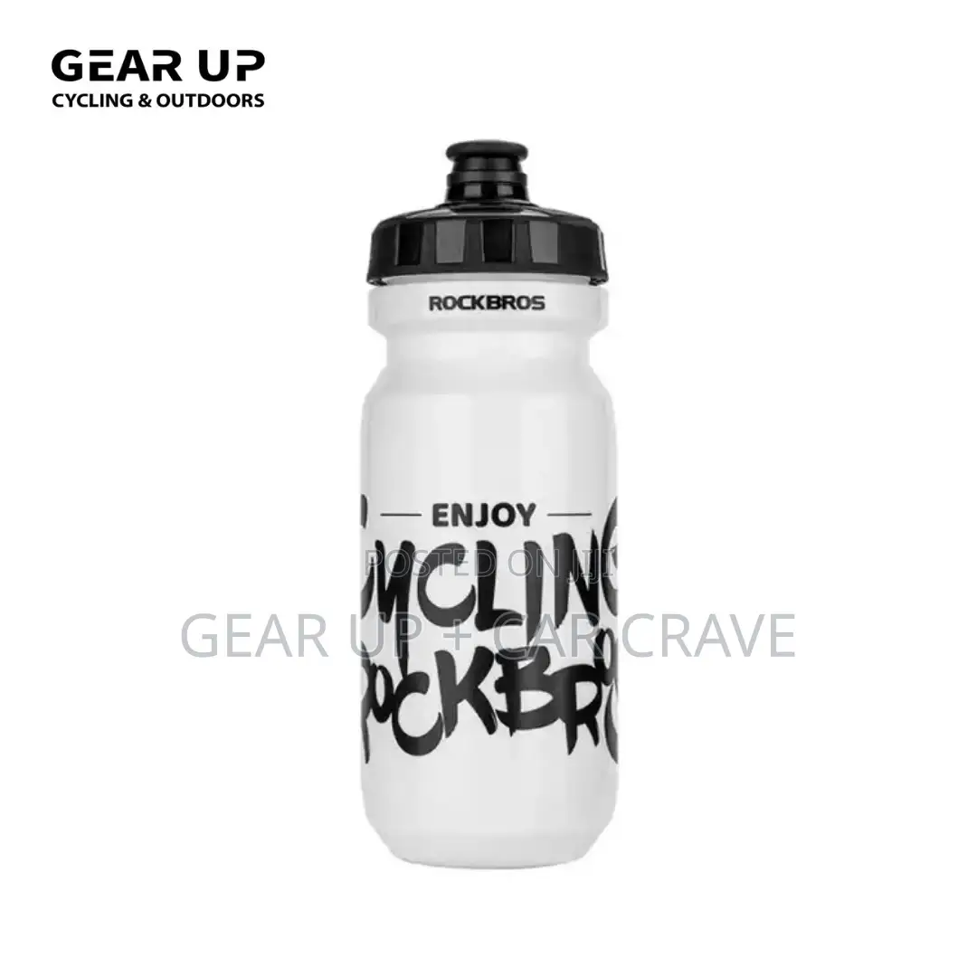 Rockbros Sports Cycling Gym Bottle 600ml White/Grey