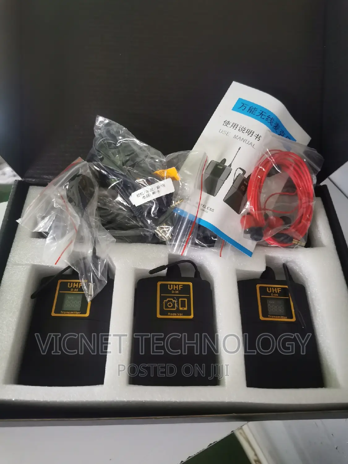 Uhf Senmatian Dual Wireless Microphones 2 in 1