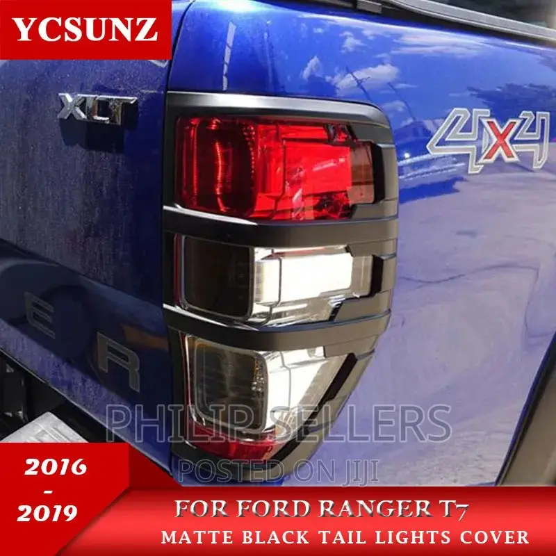 Matte Black Tail Lights Covers Trim for FORD RANGER