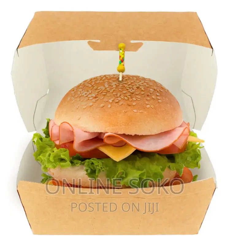 Kraft Take Away Burger Boxes - 10 PCS