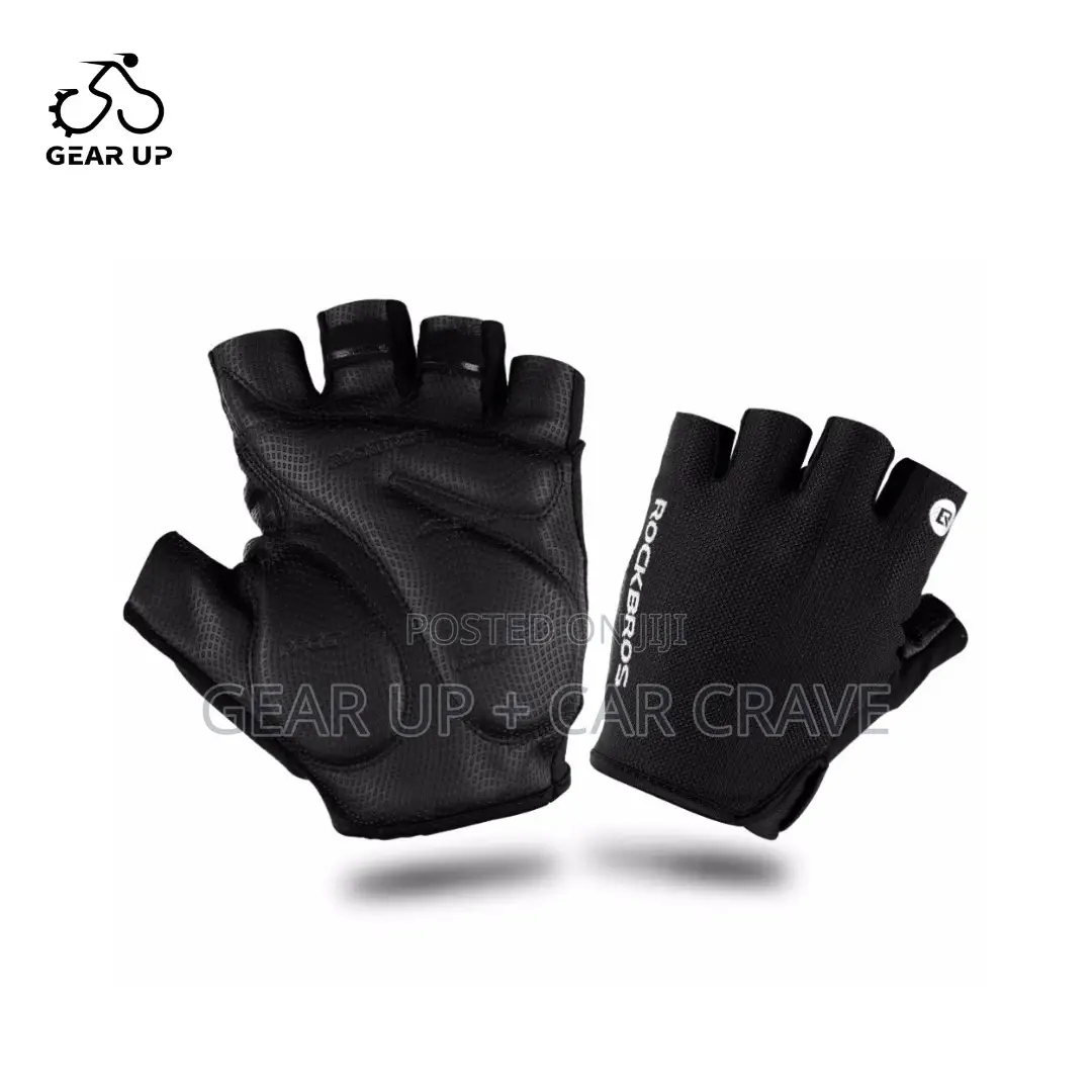 Rockbros Bicycle Motorbike Gym Half Finger Gloves