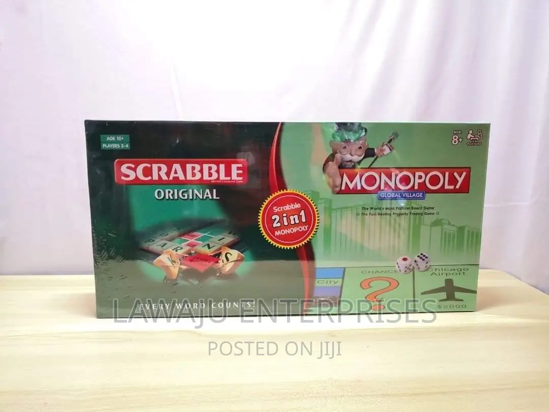 2 in 1 Scrabble Monopoly Game