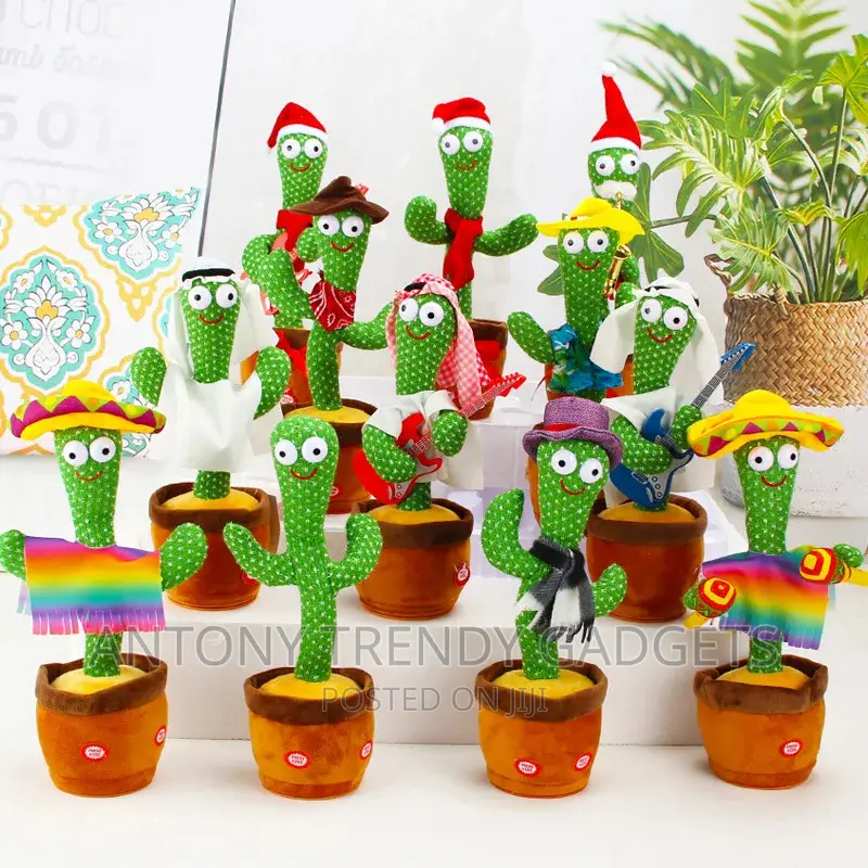 Dancing Cactus Toy Talking Green