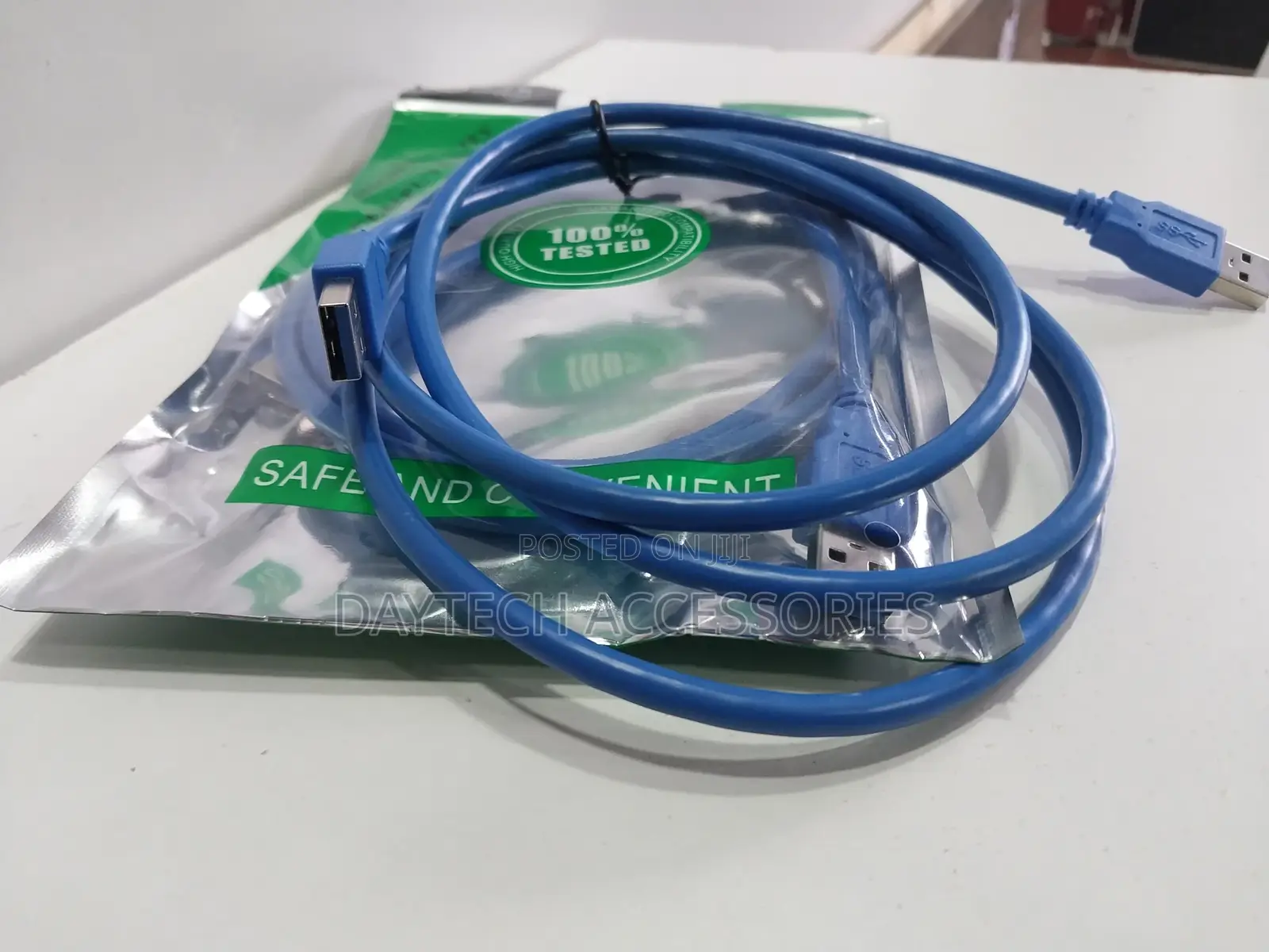 High Speed Blue Usb 3.0 Type Male to Male Usb Extension 1.5m