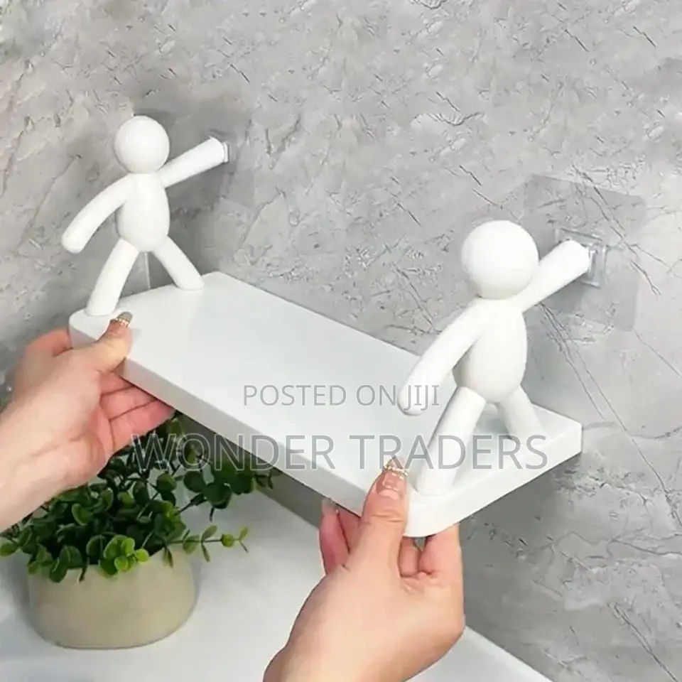 White Doll Bathroom Shelve