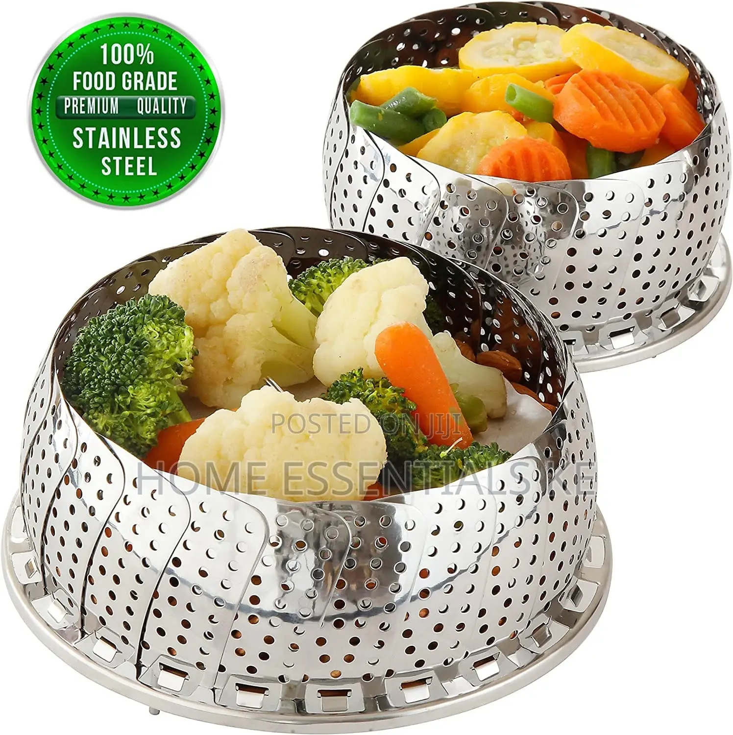 *Stainless Steel Steamer Basket/Vegetable Steamer Folding