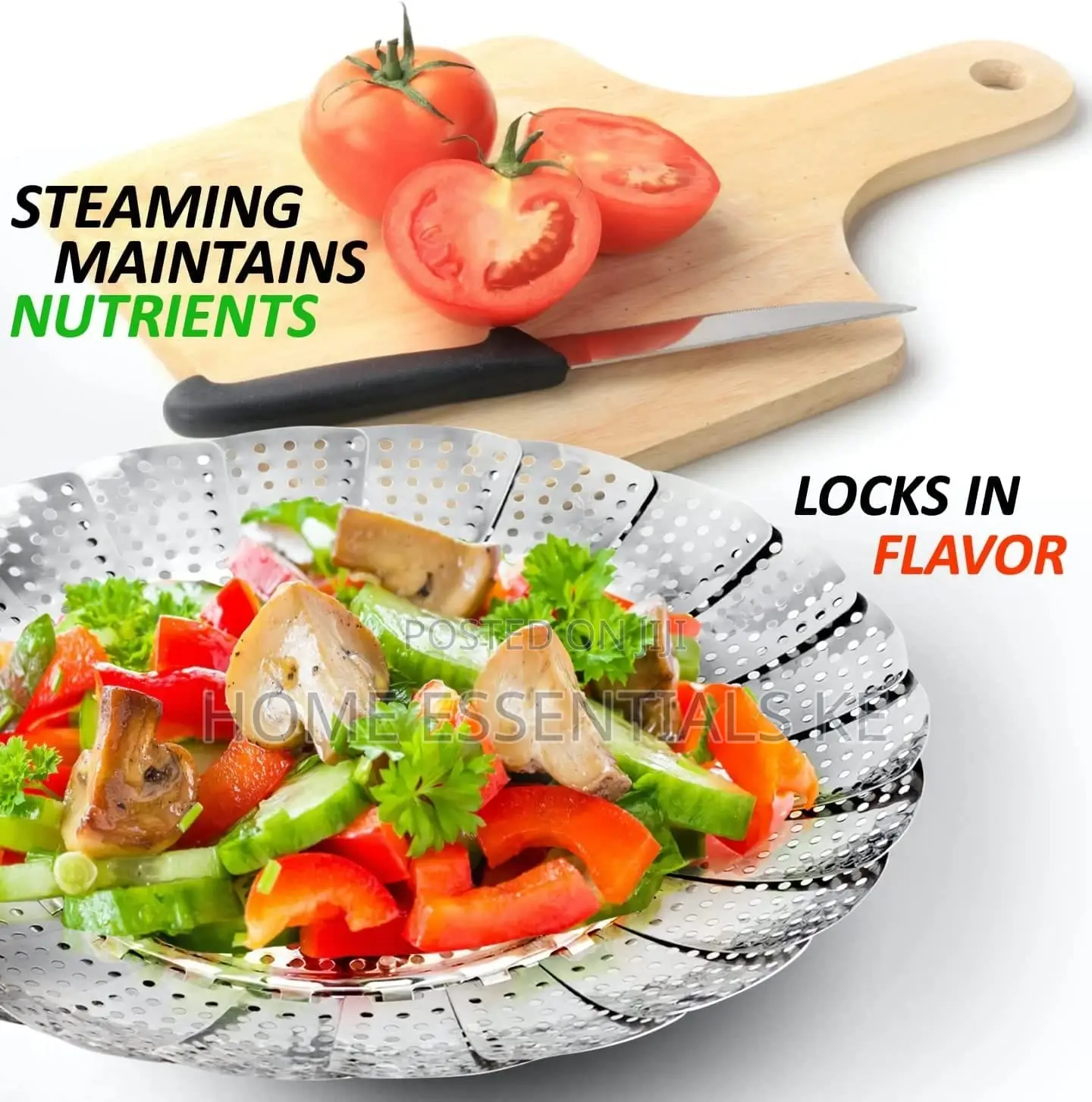 *Stainless Steel Steamer Basket/Vegetable Steamer Folding
