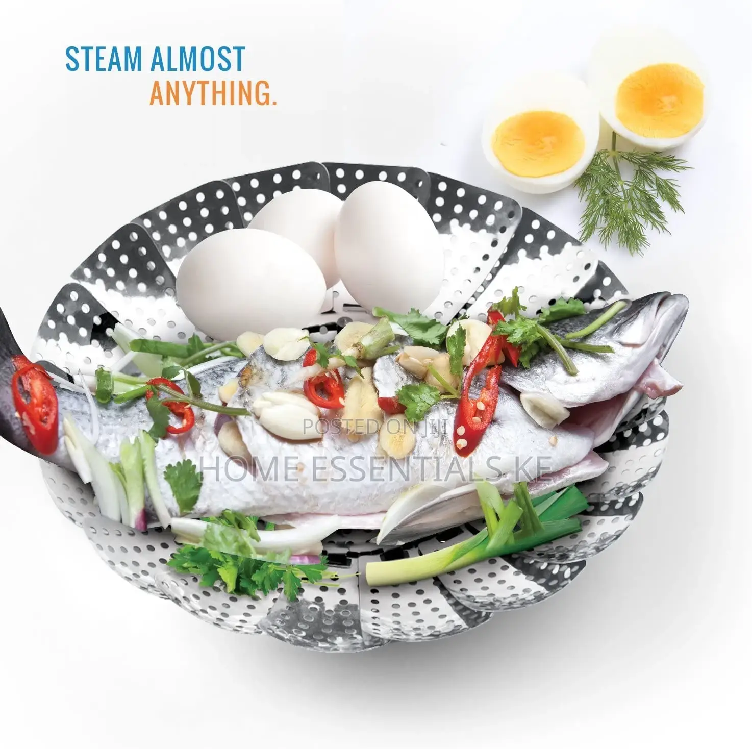*Stainless Steel Steamer Basket/Vegetable Steamer Folding