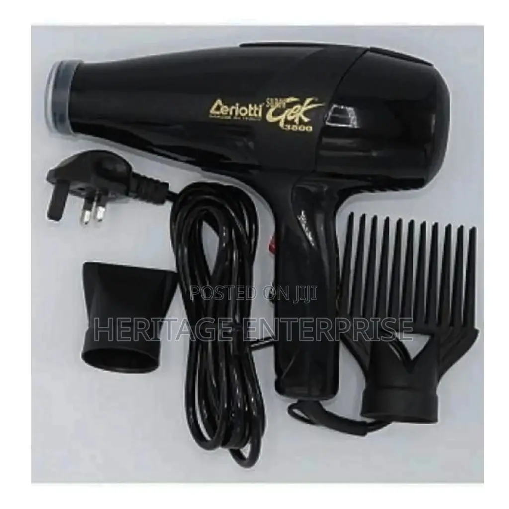 Blow Dry Hair Dryer GEK 3000 Blow Dry Hair Dryer - Black