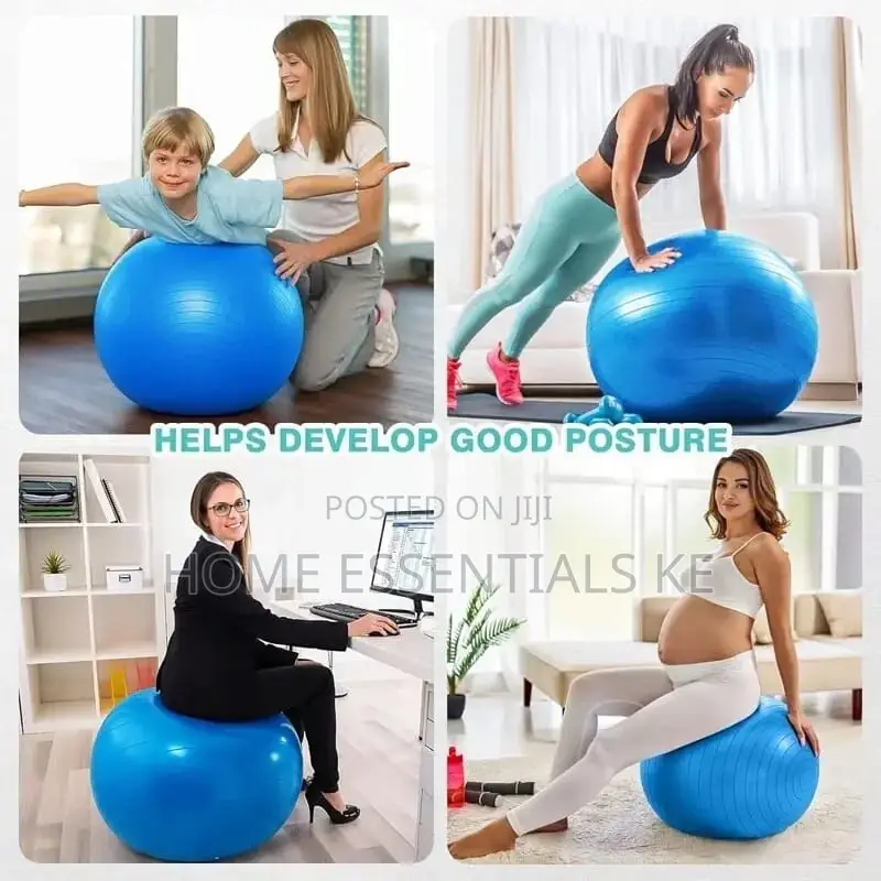 *75cm Diameter Exercise Yoga Balls- Free Pump and Air Lock
