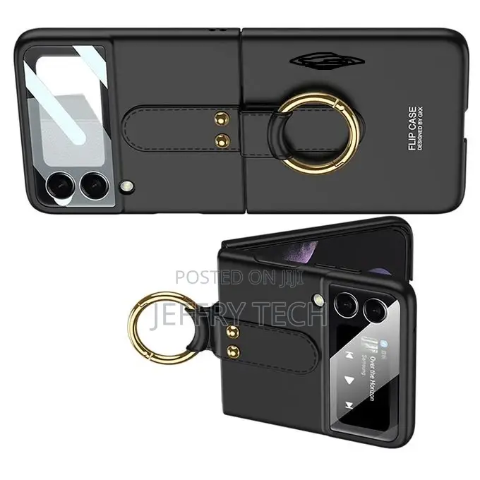 For Samsung Galaxy Z Flip 4 3 5G Luxury-Black Ring