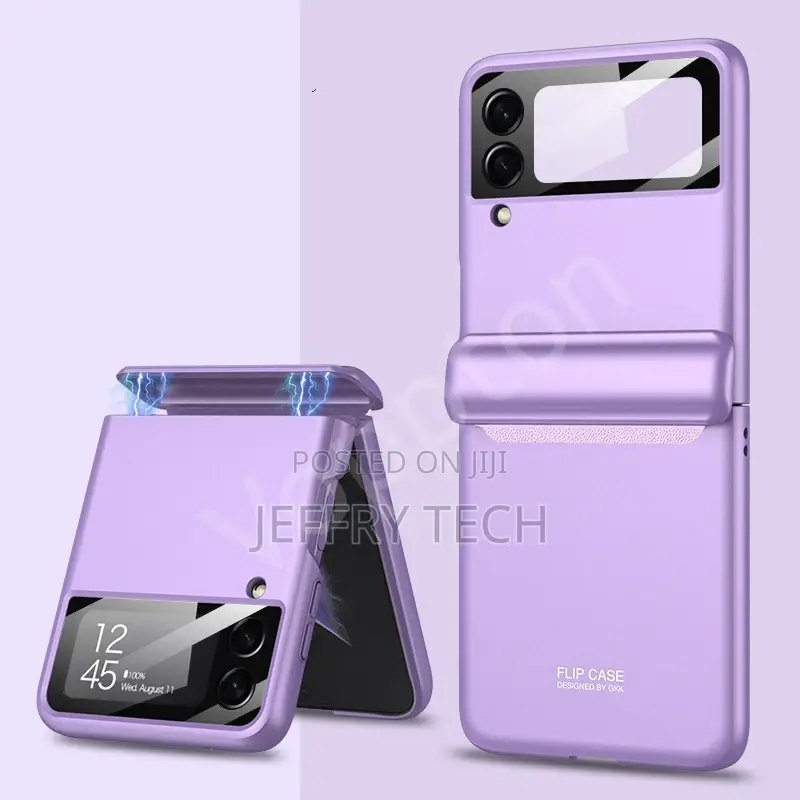 Case for Samsung Galaxy Z Flip 4 3 5g-E Clear Green Ring