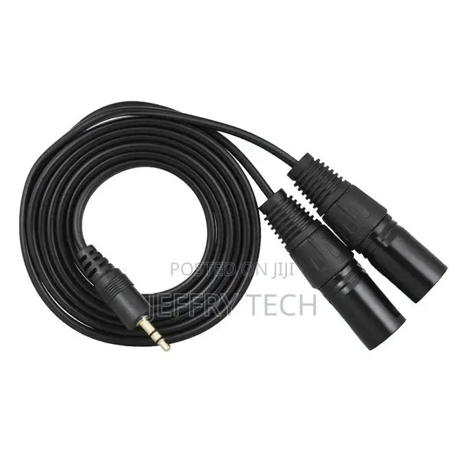 3.5mm TRS Male to Dual XLR Male Balanced Interconnect