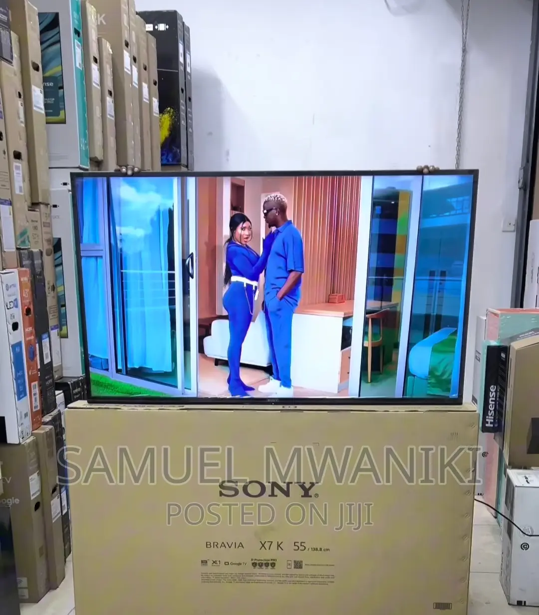 Sony 55" 55x75k Uhd HDR Smart Tv (Google Tv) New Model