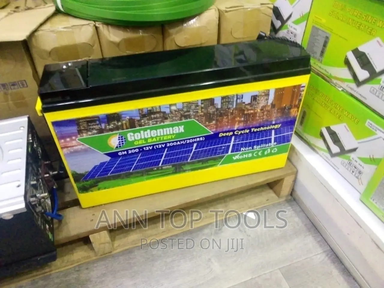 Original Goldenmax 200ah Gel Slim Battery
