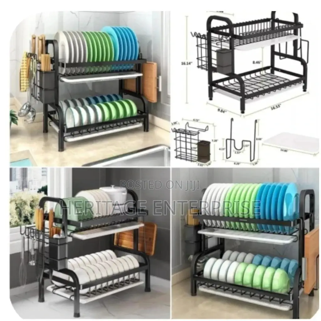 Dishrack Advanced Black Big , 2 Layers 