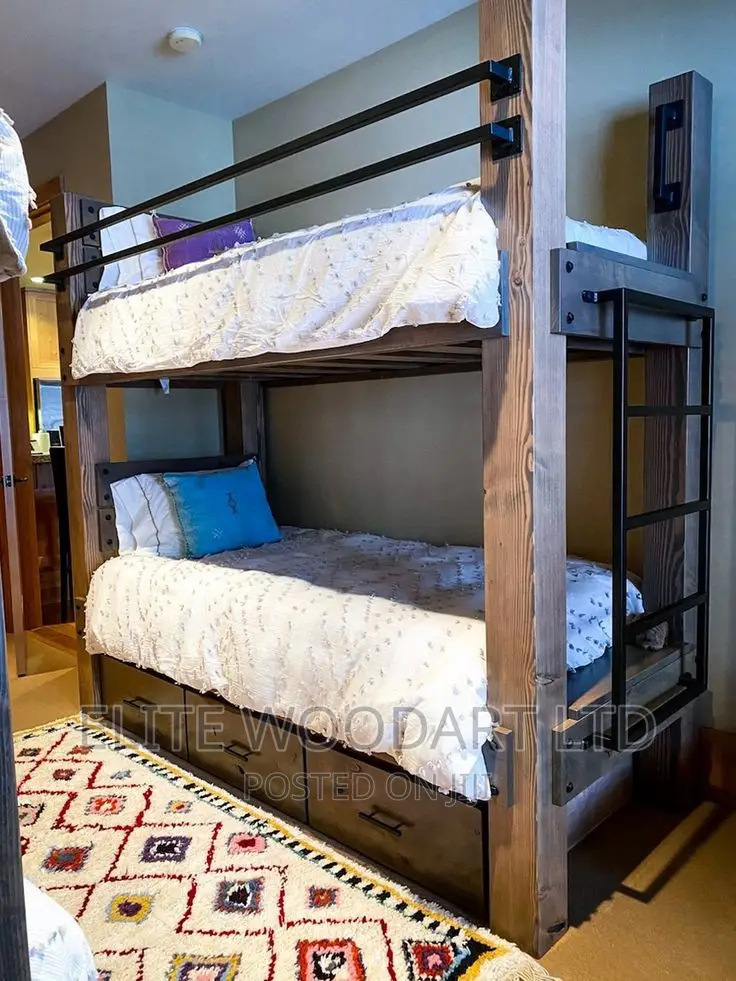 Rustic Elegance Double Decker Bed