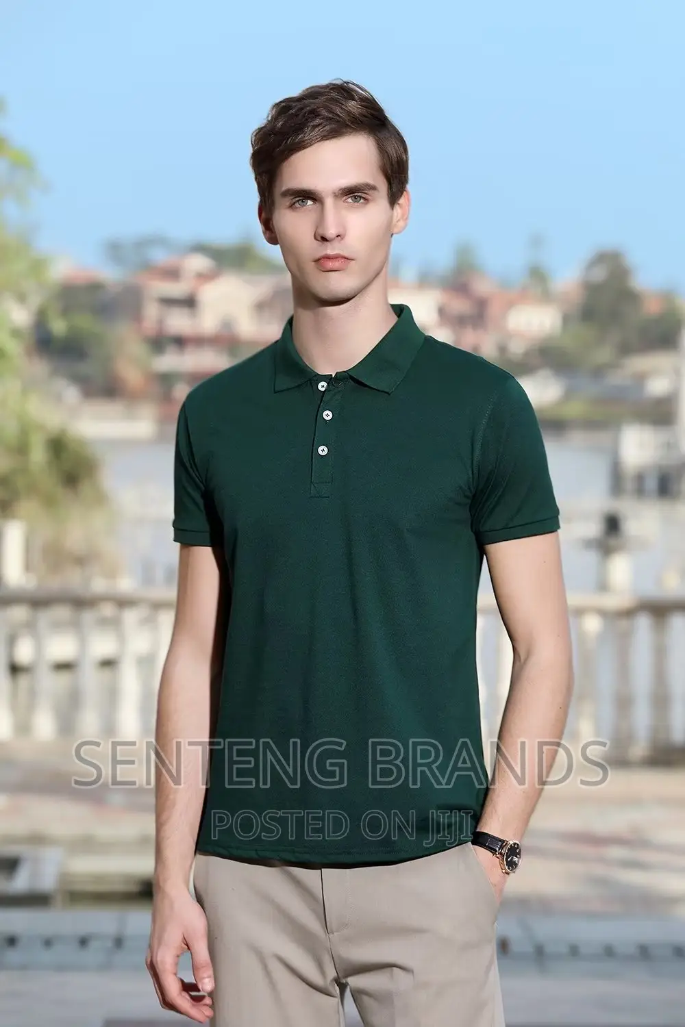 Dark Green Polo T-Shirts