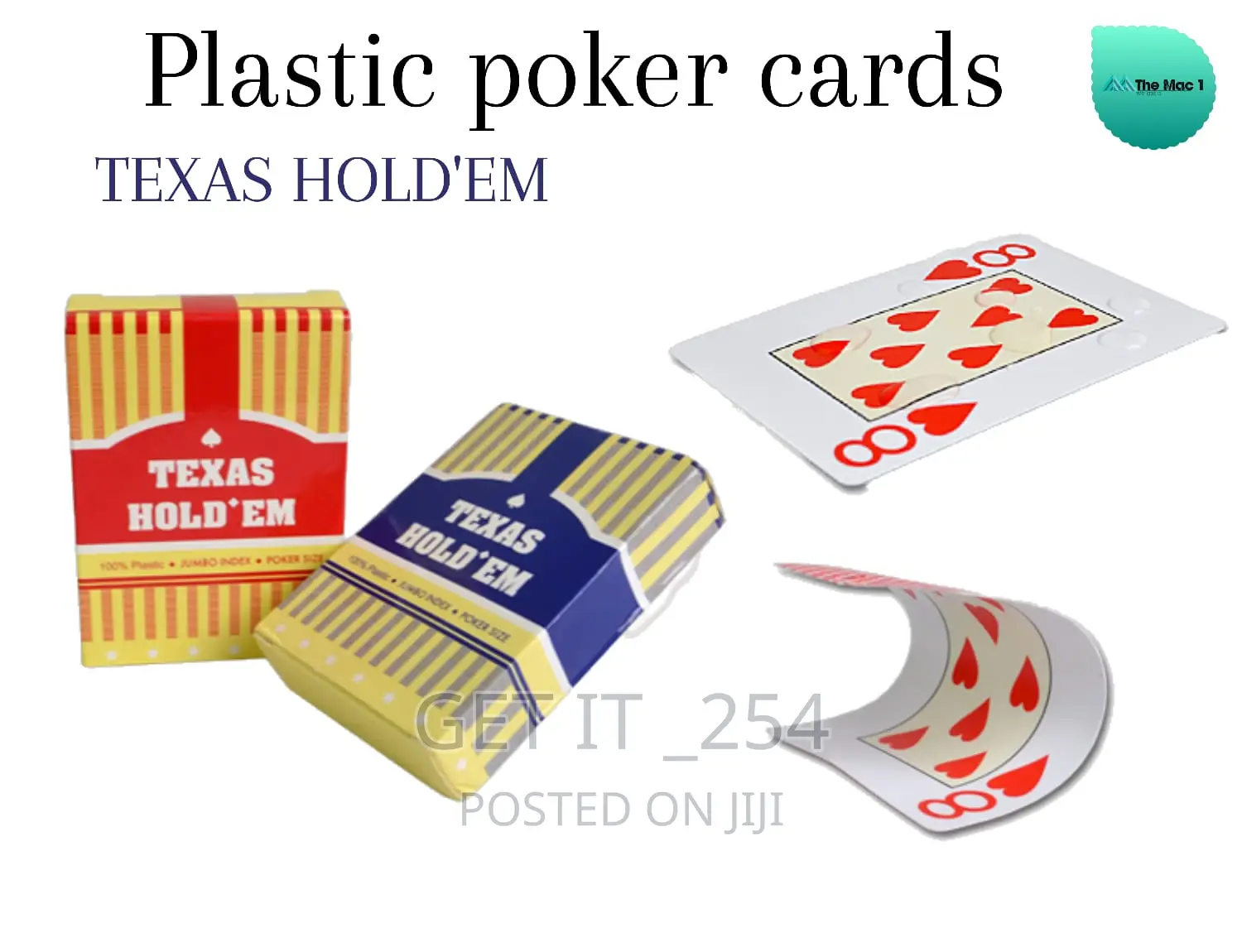 Hold Em Plastic Poker Cards *Your Game Nights Just Got An