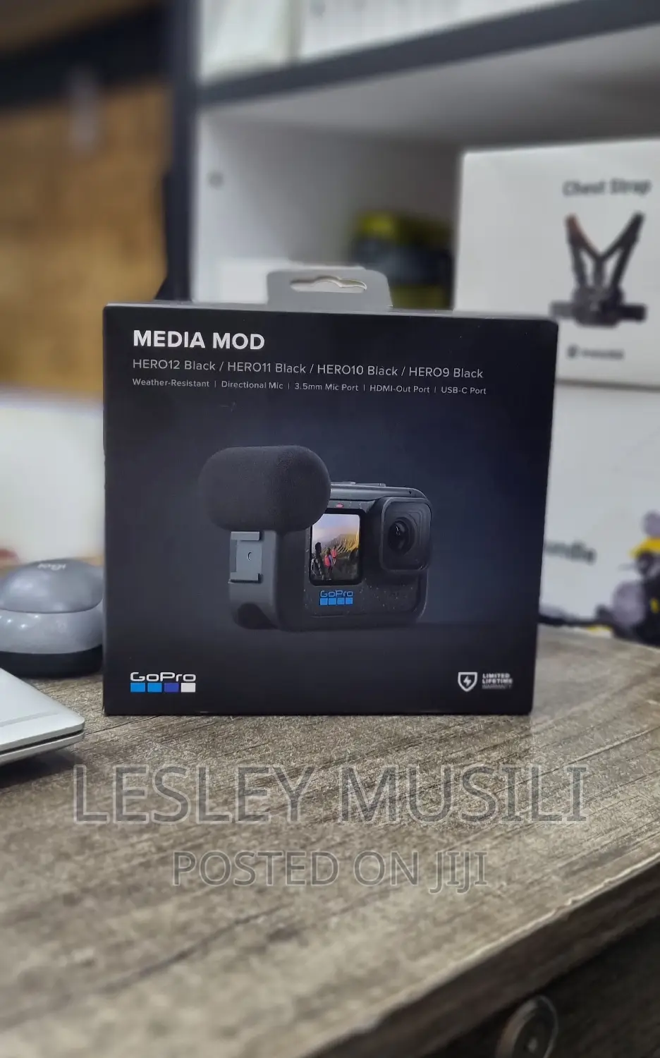 Gopro Media Mod for HERO 12/Hero9/Hero10/Hero11 Black