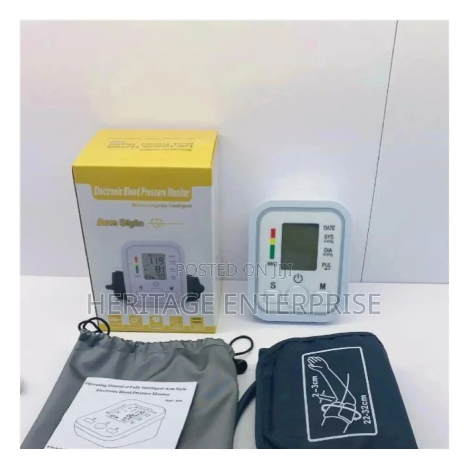 Blood Pressure Arm Machine and Pulse Monitor