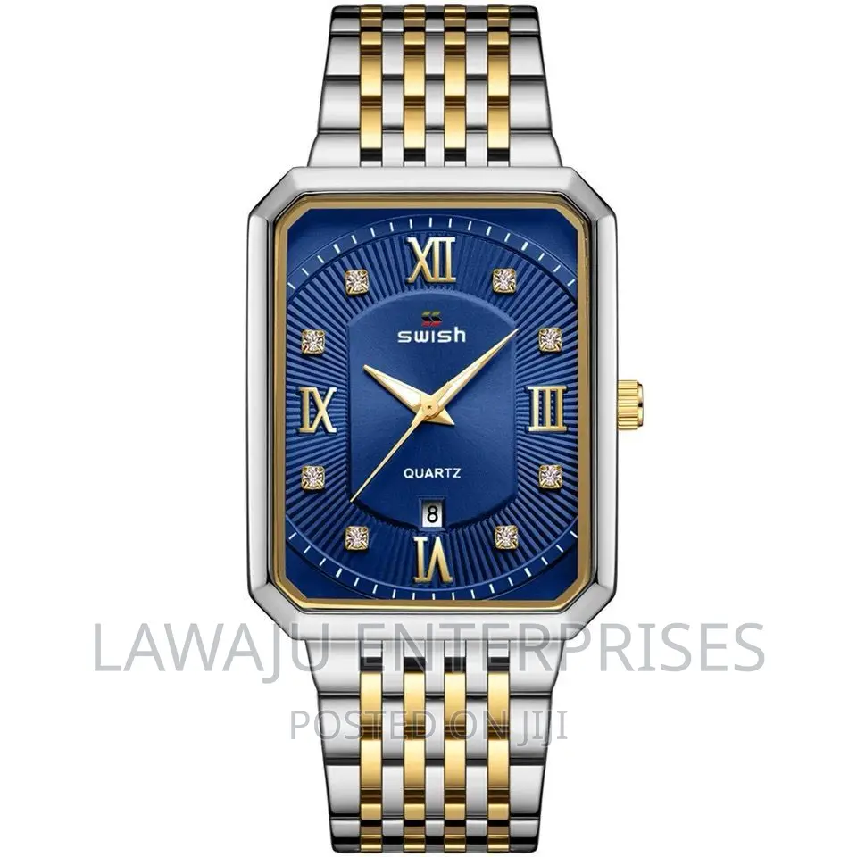 Two-Tone Blue Stylish Men's Watch