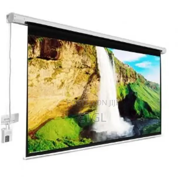 Auto Electric Projector Screen 300 X 300 Cm ( 118 by 118 Inc