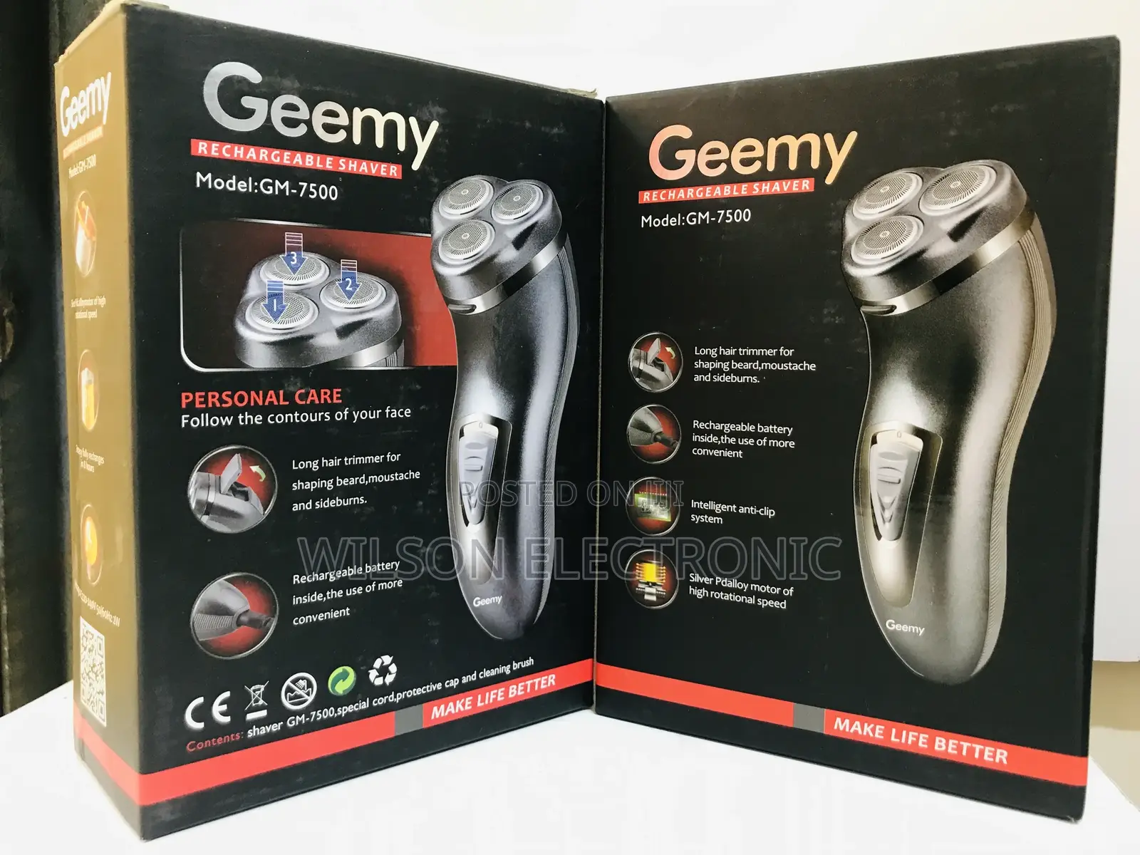 Rechargeable Shaver. Smoother GM-7500