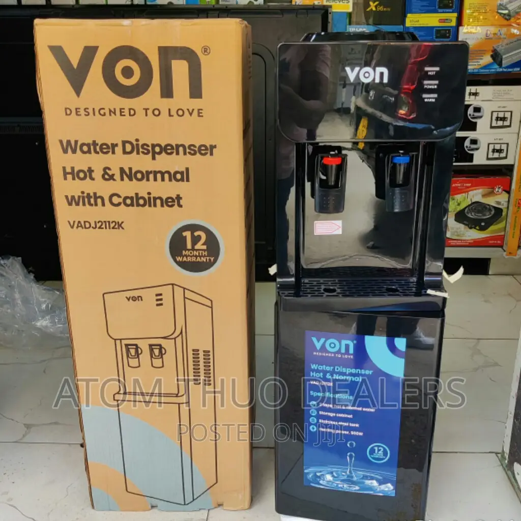 Black Von Dispenser Hot and Normal
