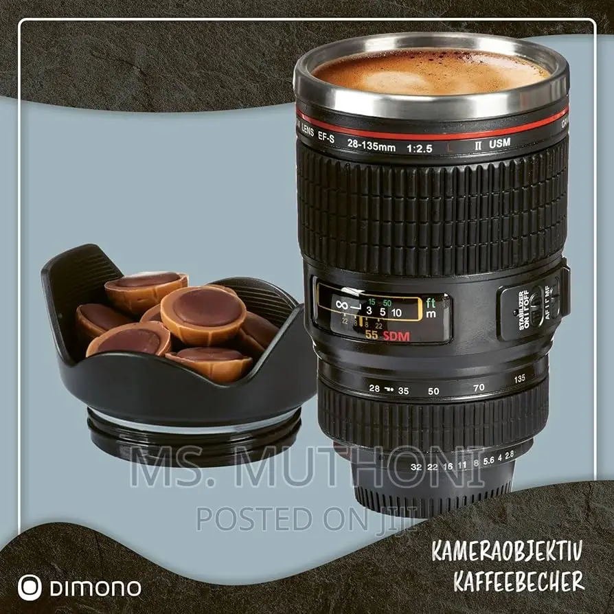 400ml Camera Lens Thermocup ( Birthday Gift Idea)