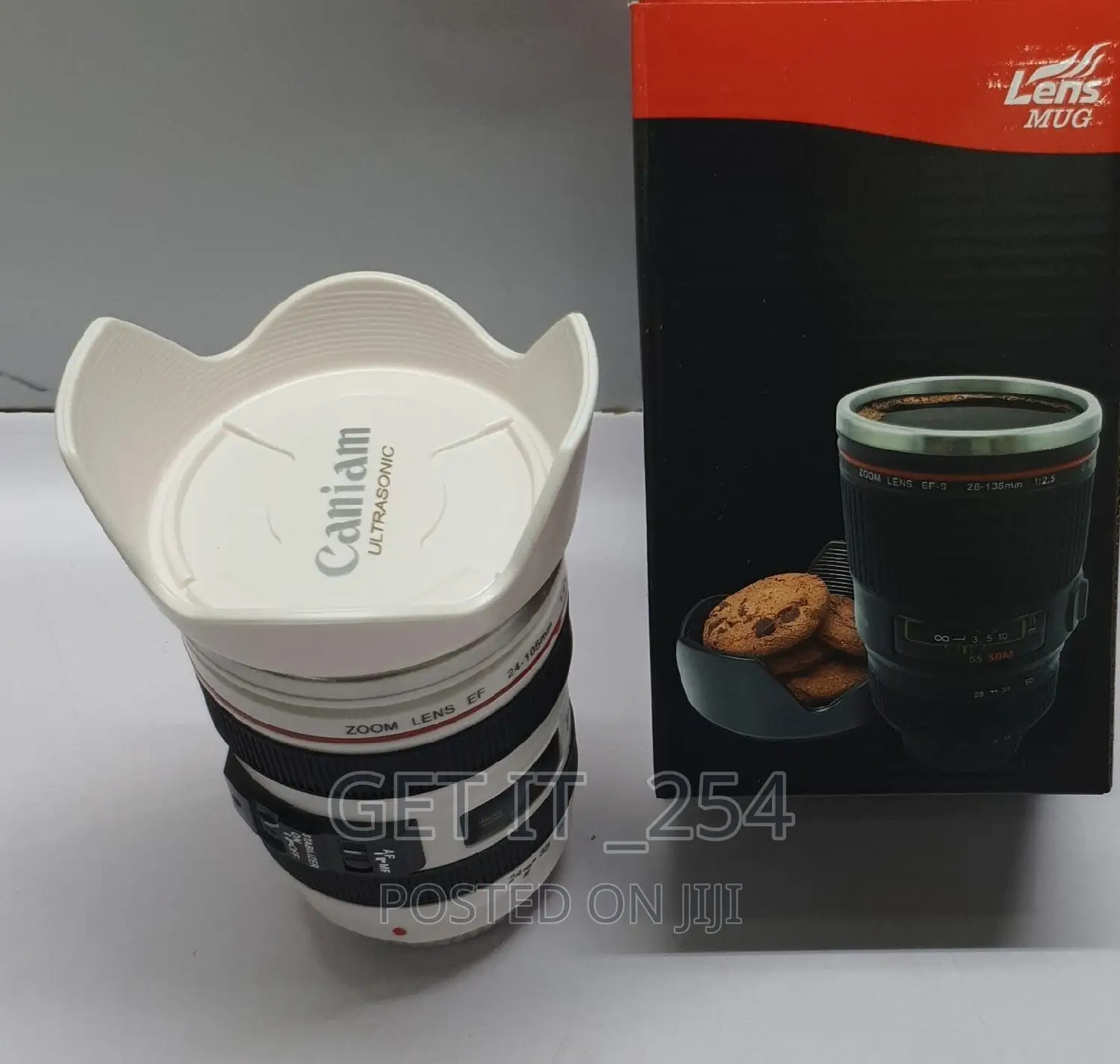 *400ml Camera Lens Thermocup Available in 2 Colours