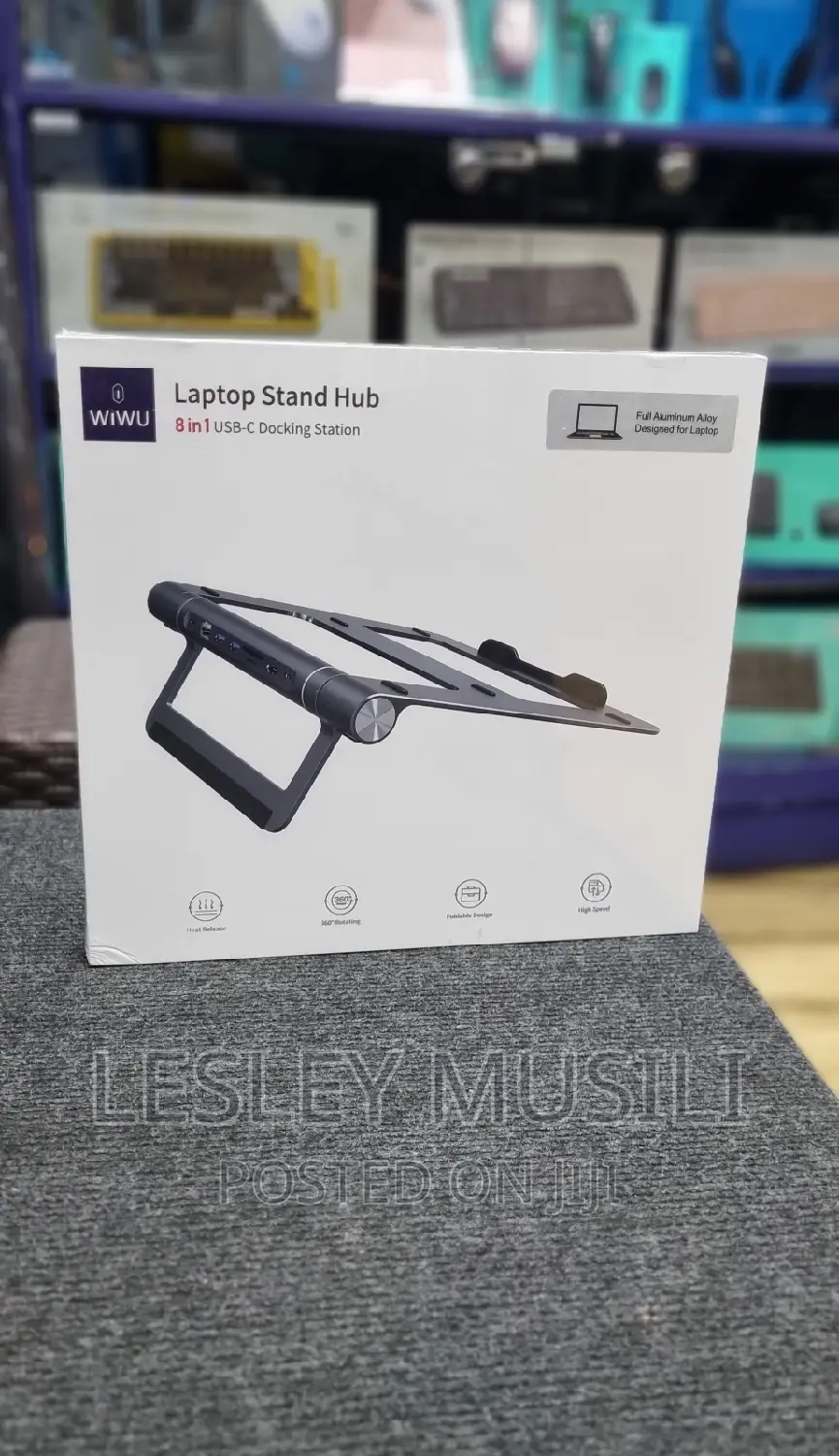 Wiwu Laptop Stand Hub 8 in 1 USB-C Docking Station