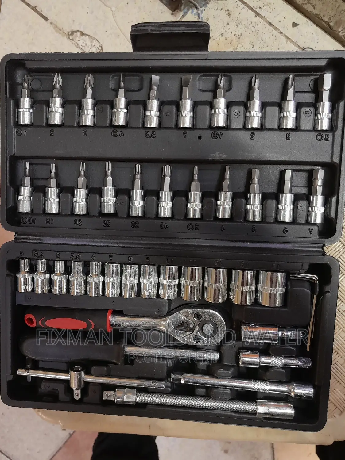 Socket Wrench Spanners 46 PCS + Screw Driver