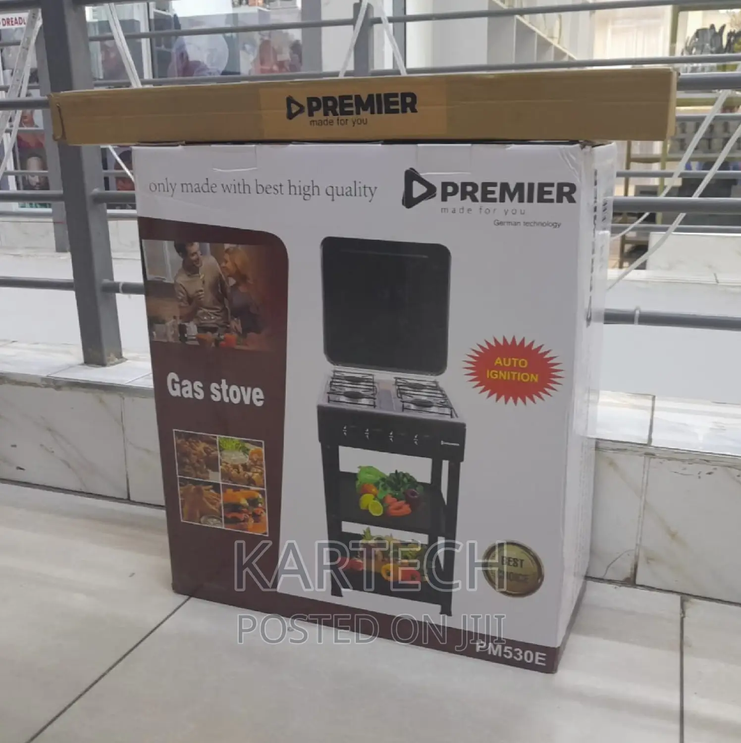 Brand New Premier 4 Gas Cooker With Shelves