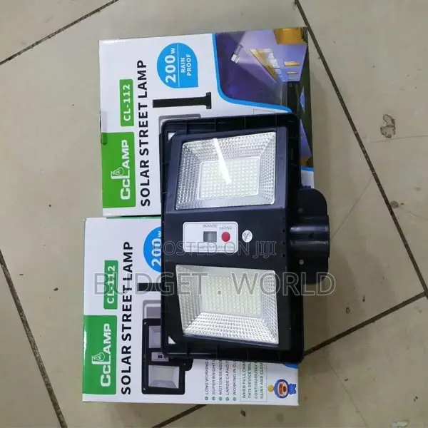 Cclamp Solar Street Lamp 200w Automatic Solar Powered"