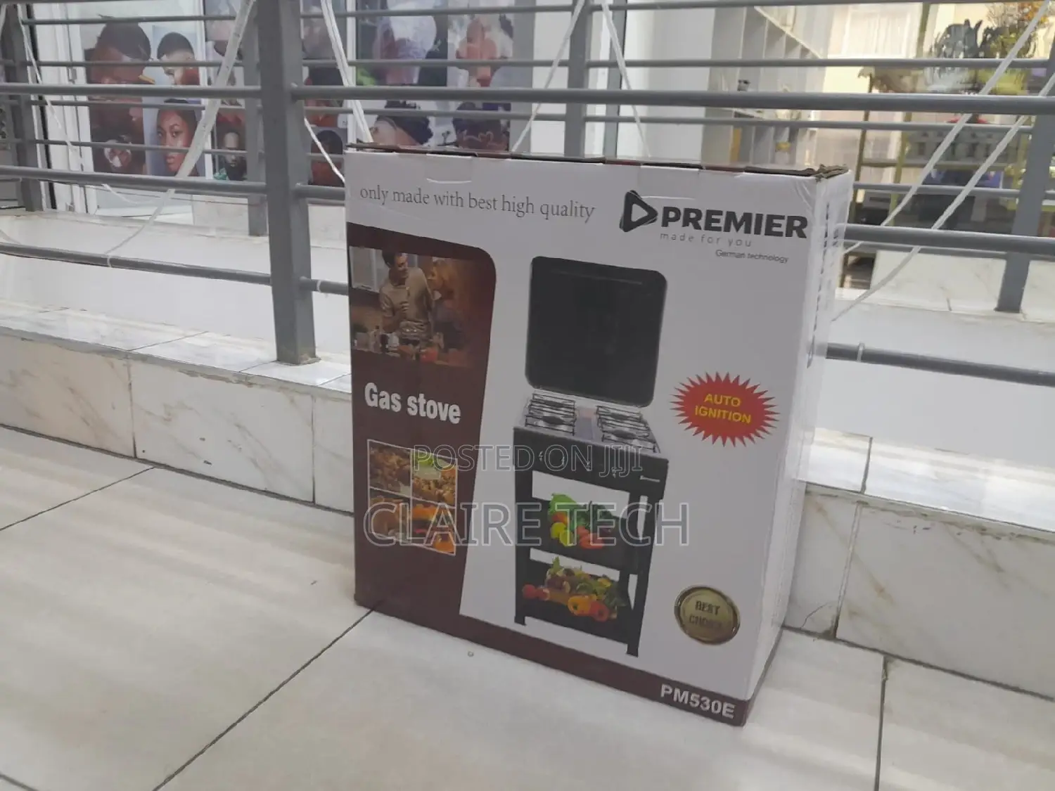 Premier 4 Burner Standing Cooker With Shelf PM530E